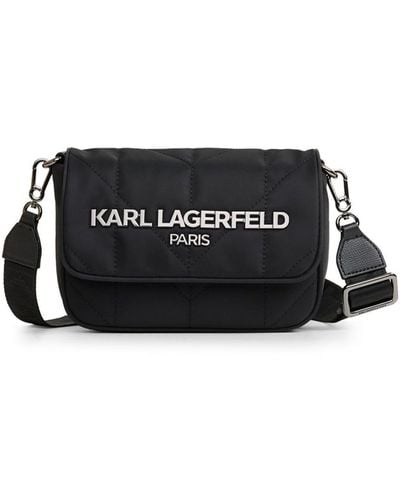 Karl Lagerfeld Voyage Nylon Messenger - Black