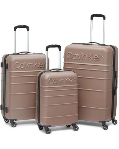 Calvin Klein Fillmore Hard Side luggage Set - Brown