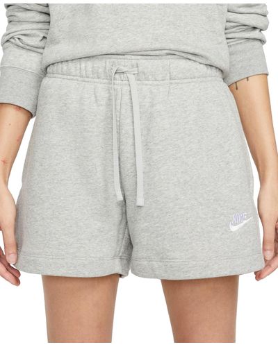 Nike Sportswear Club Fleece Mid-rise Shorts - Gray