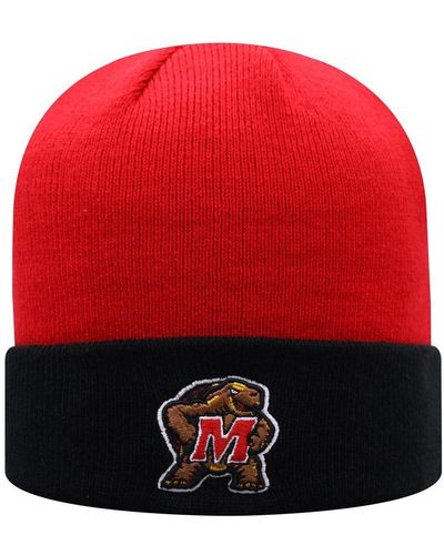 Lids Louisville Cardinals Top of the World Core 2-Tone Cuffed Knit Hat with  Pom - Red/Black