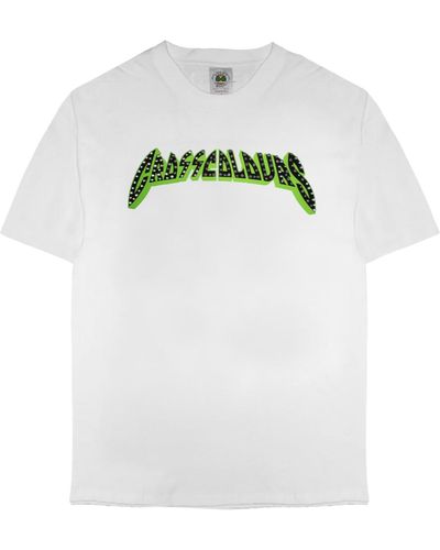 Cross Colours Studded Rock Of Ages T- Shirt - White