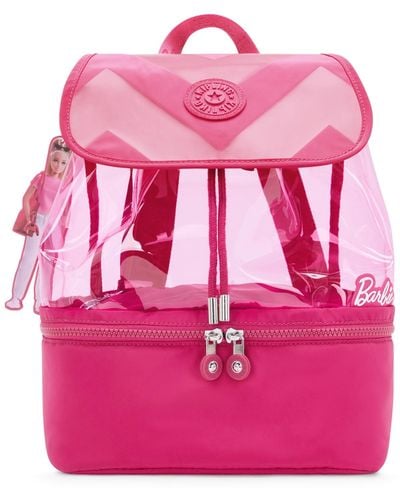 Kipling Darlee Barbie Clear Backpack - Pink