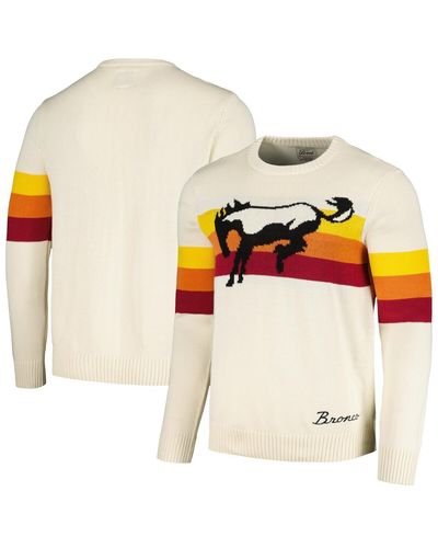 American Needle Bronco Mccallister Pullover Sweater - White