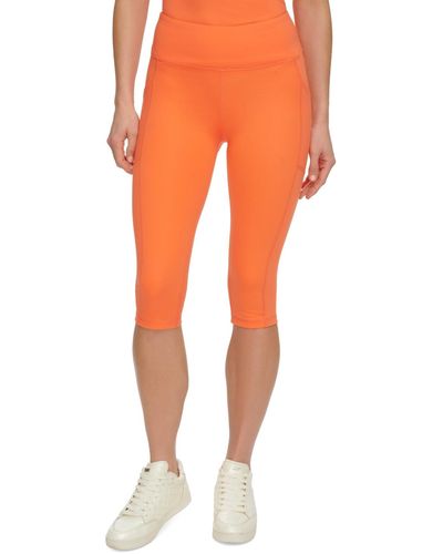 DKNY Sport Balance High-waist Capri leggings - Orange