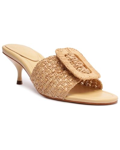 SCHUTZ SHOES Cinna Mid Stiletto Sandals - Natural