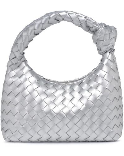 Urban Expressions Carmina Woven Knot Small Clutch - White