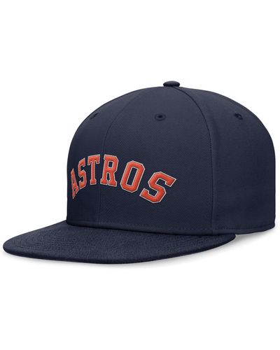 Nike Houston Astros Evergreen Performance Fitted Hat - Blue