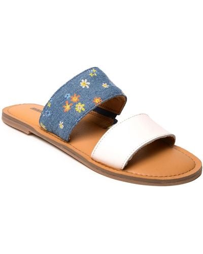 Minnetonka Franky 2-strap Slide Sandals - Multicolor