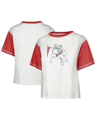 '47 Distressed Georgia Bulldogs Vault Premier Tilda T-shirt - White
