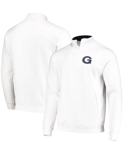 Colosseum Athletics Georgetown Hoyas Tortugas Logo Quarter-zip Jacket - White