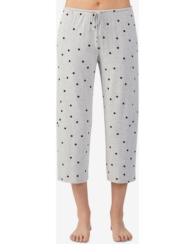Ellen Tracy Yours To Love Capri Pajama Pants - Gray