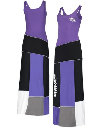 Refried Apparel Baltimore Ravens Tri-blend Sleeveless Maxi Dress - Purple