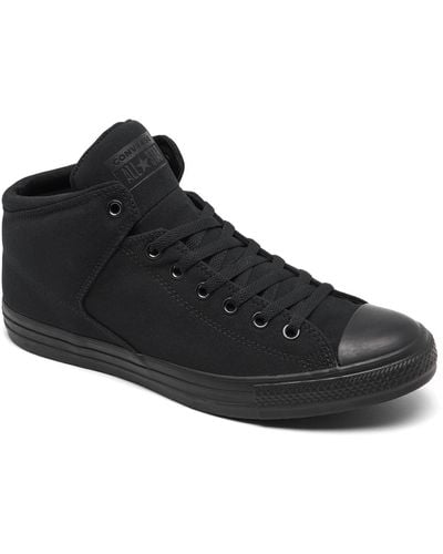 Converse Chuck Taylor High Street Ox Casual Sneakers From Finish Line - Black