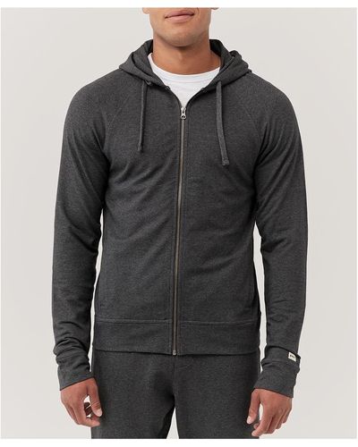 Pact Organic Cotton Stretch French Terry Zip Hoodie - Gray