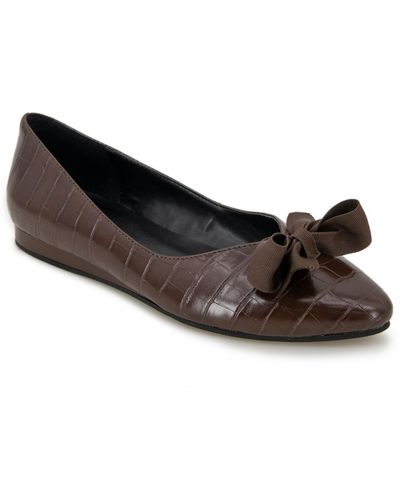 Kenneth Cole Lily Bow Flats - Black
