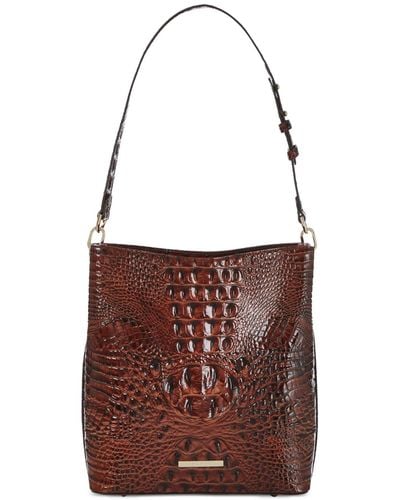 Brahmin Celina Leather Bucket Bag - Brown