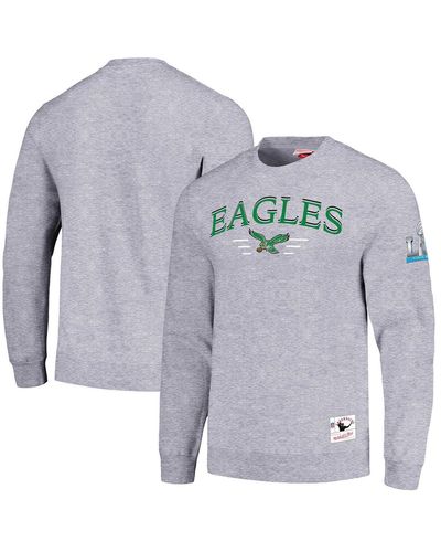 Mitchell & Ness Philadelphia Eagles Rings 2.0 Pullover Sweatshirt - Gray