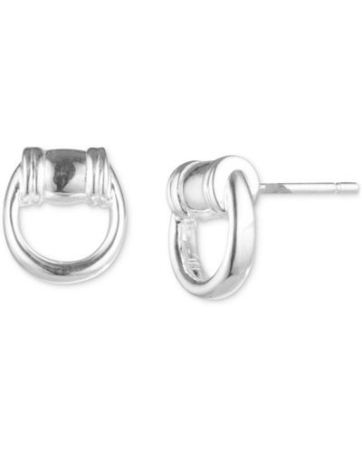 Ralph Lauren Lauren Horsebit Stud Earrings - Metallic