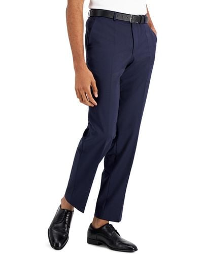 BOSS Hugo By Modern-fit Wool Superflex Suit Separate Pants - Blue
