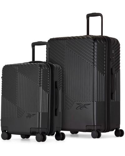 Reebok Playmaker 2 Pieces 360-degree Spinner luggage - Black