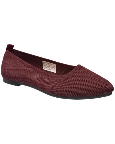 French Connection Caputo Round Toe Ballet Flats - Purple