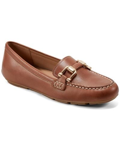 Easy Spirit Megan Slip-on Round Toe Casual Loafers - Brown