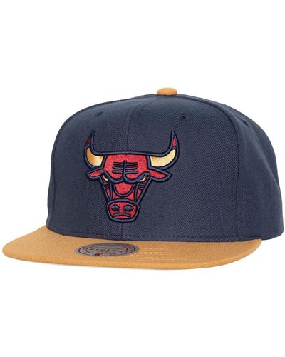 Mitchell & Ness Chicago Bulls Work It Snapback Hat - Blue