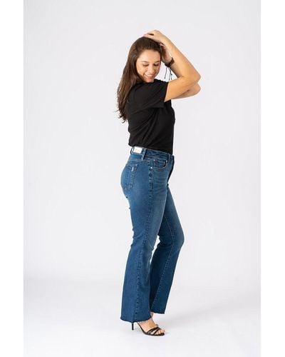 Slink Jeans Plus Size High Rise Bootcut Jeans - Black