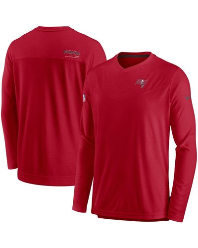 Nike Burgundy Washington Commanders 2022 Sideline Coach Chevron Lock Up Performance Long Sleeve T-shirt - Red
