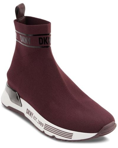 DKNY Neddie Pull-on Sock Sneakers - Purple