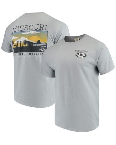 Image One Missouri Tigers Comfort Colors Campus Scenery T-shirt - Gray