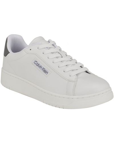 Calvin Klein Horaldo Lace-up Casual Sneakers - White