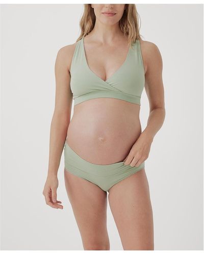 Pact Maternity Foldover Hipster 4-pack - Green