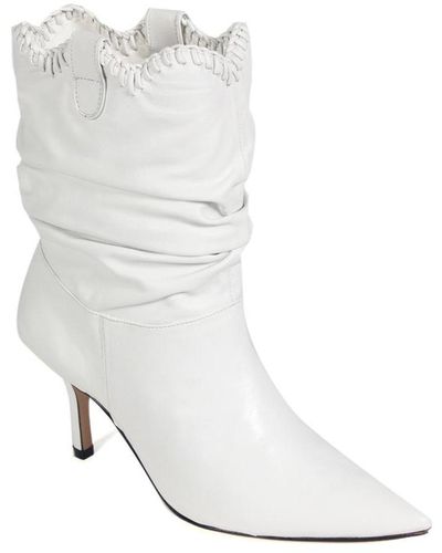 Paula Torres Valencia Slouch Booties - White