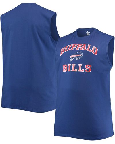 Profile Buffalo Bills Big And Tall Muscle Tank Top - Blue