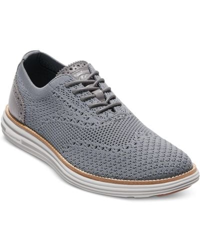 Cole Haan Øriginalgrand Remastered Stitchlite Lace-up Wingtip Oxford Sneakers - Gray
