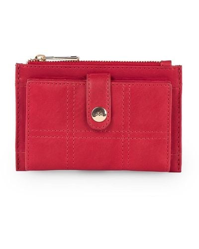 Lodis Kinsley Small Card Wallet - Red