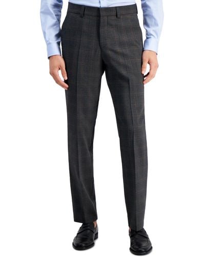 BOSS Hugo By Modern-fit Wool Blend Suit Pants - Blue
