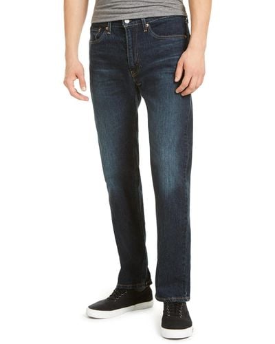 Levi's 505 Regular Fit Stretch Jeans - Blue