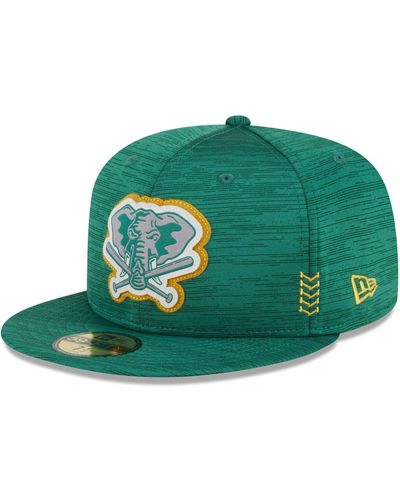 KTZ Green Oakland Athletics 2024 Clubhouse 59fifty Fitted Hat