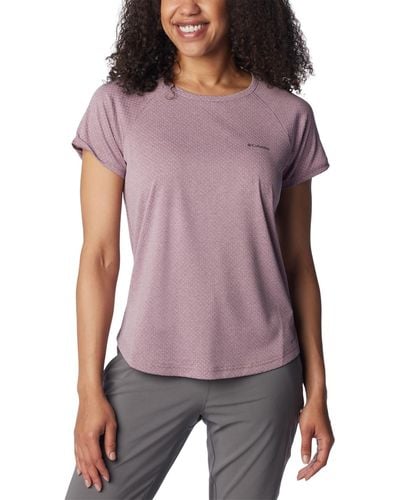 Columbia Bogata Bay Short-sleeve T-shirt Xs-3x - Purple
