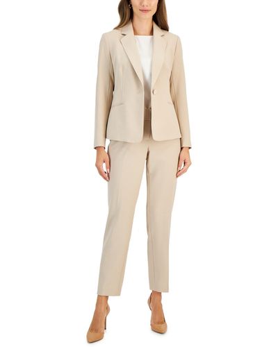 Le Suit Crepe One-button Pantsuit - Natural