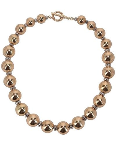Laundry by Shelli Segal Round Bead Necklace - Metallic
