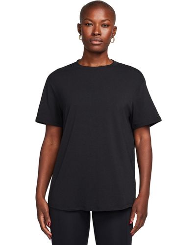 Nike One Relaxed Dri-fit Short-sleeve Top - Black