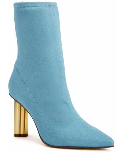 Katy Perry The Dellilah High Dress Booties - Blue