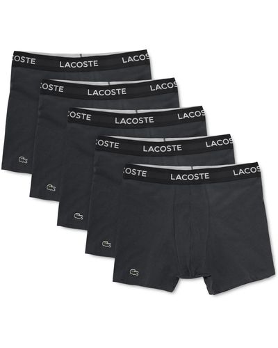Lacoste 5 Pack Cotton Boxer Brief Underwear - Multicolor