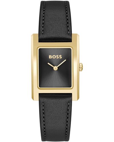 BOSS Lucy Quartz Basic Slim Watch 23mm - Black