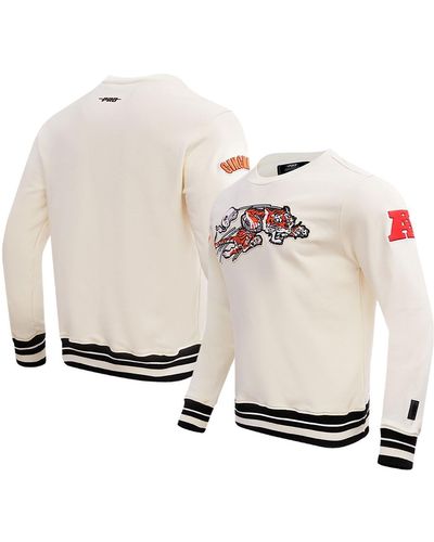 Pro Standard Cincinnati Bengals Retro Classics Fleece Pullover Sweatshirt - White