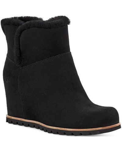 UGG Seyline Hidden-wedge Booties - Black