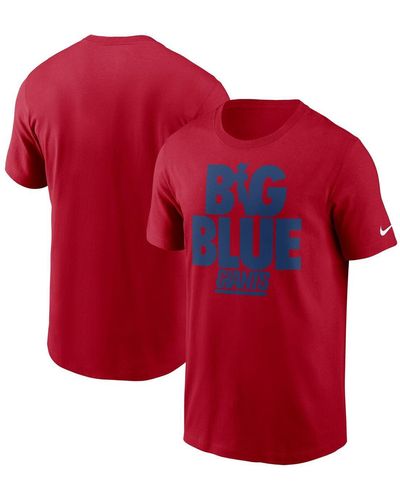 Nike New York Giants Hometown Collection Big Blue T-shirt - Red